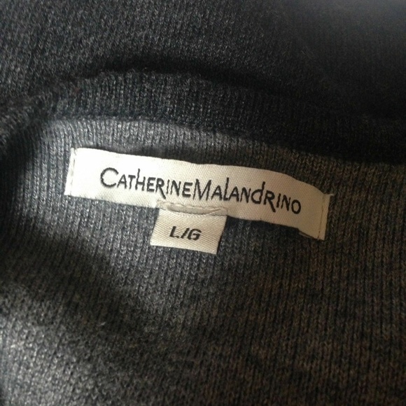 Catherine Malandruno Gray Pockets Cardigan Sweater - Picture 3 of 4